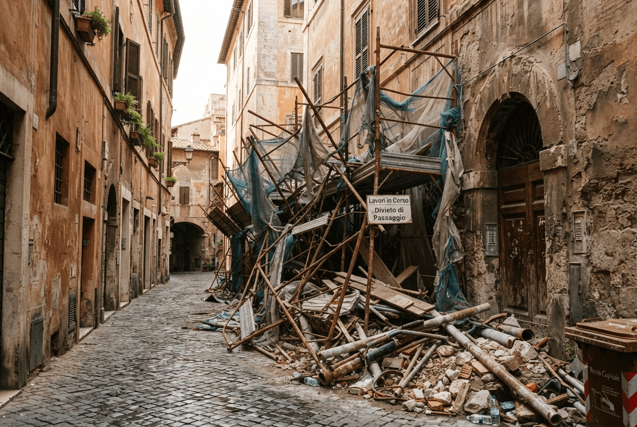 Rome Construction Disaster: Two Workers Killed Following Catastrophic Scaffold Collapse at Historic Site Today Rome Construction Disaster: Two Workers Killed Following Catastrophic Scaffold Collapse at Historic Site Today