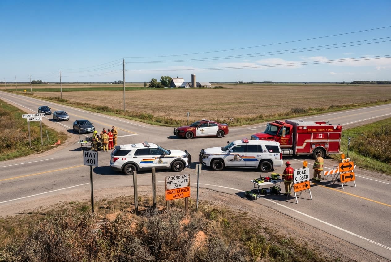 Rural Highway Tragedy: Three Dead After Correctional Transport Van Collides With Truck in Alberta Rural Highway Tragedy: Three Dead After Correctional Transport Van Collides With Truck in Alberta
