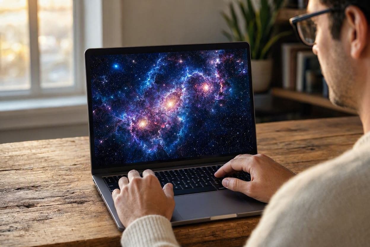 Navigating the universe with a click Navigating the universe with a click