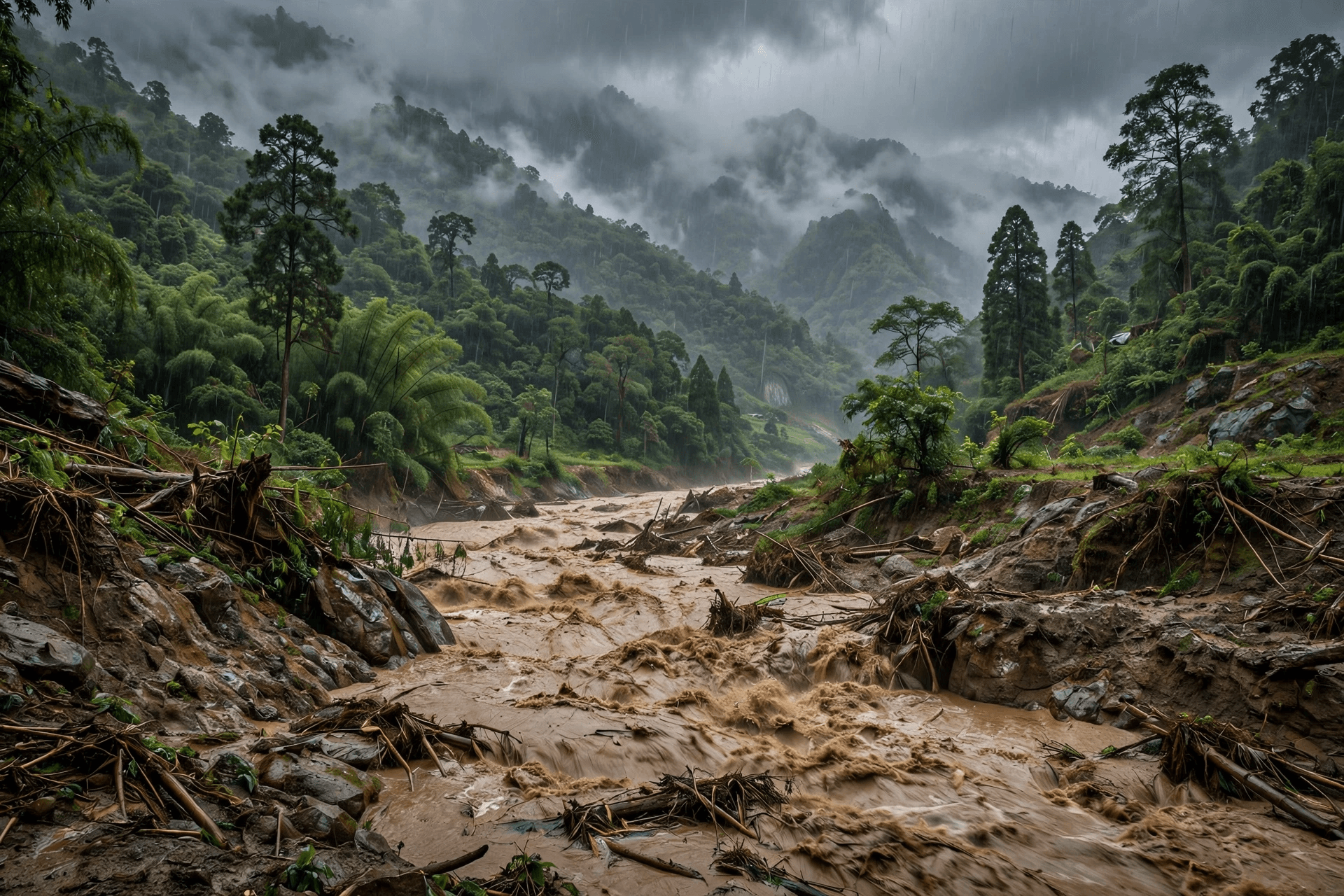 Monsoon Disaster: Four Die As Flash Flood Swallows Vehicle In Remote Kachin State, Myanmar Monsoon Disaster: Four Die As Flash Flood Swallows Vehicle In Remote Kachin State, Myanmar