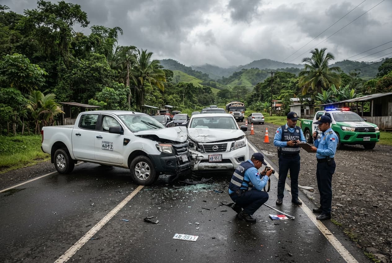 Fatal Head-On Impact: Two Pickup Trucks Collide in Interior Province, Leaving Three Dead Fatal Head-On Impact: Two Pickup Trucks Collide in Interior Province, Leaving Three Dead