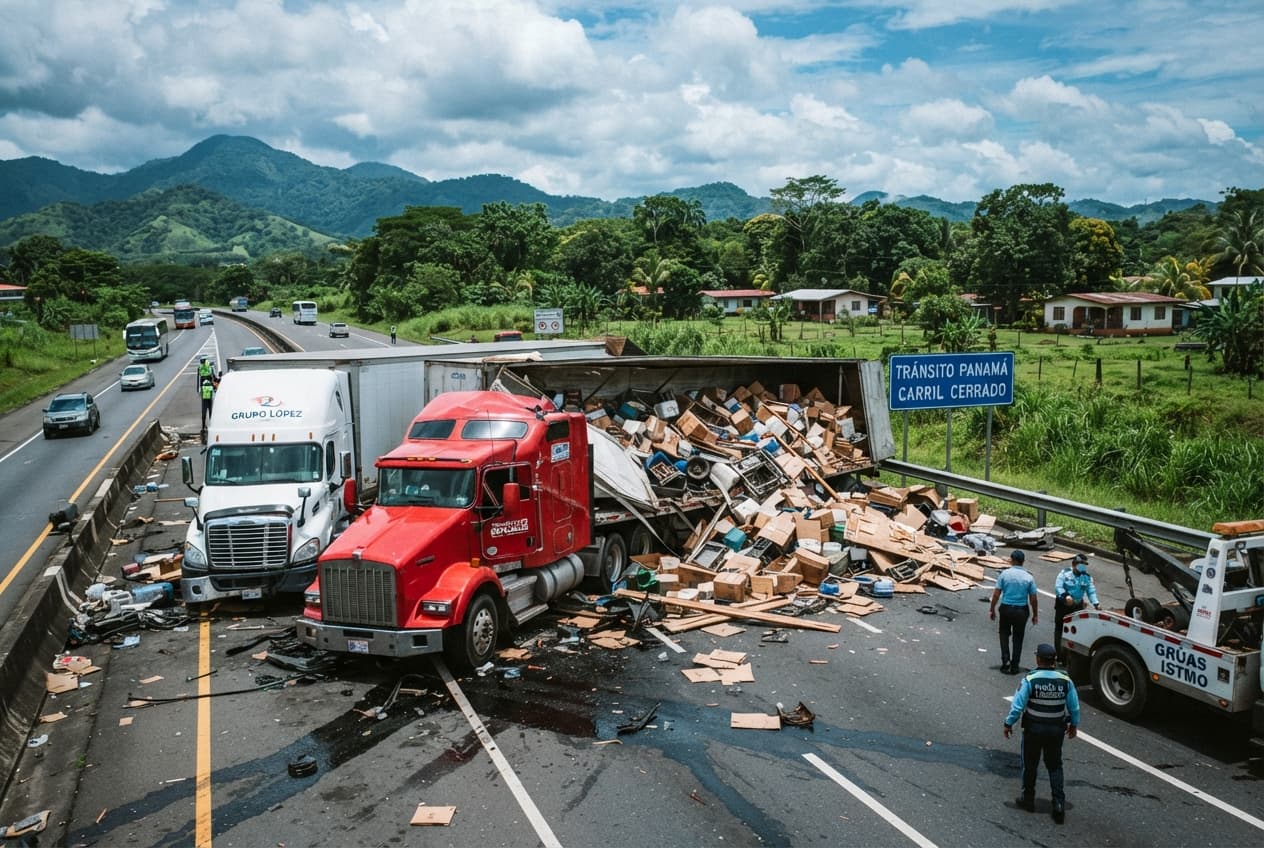 Commercial Truck Collision on Inter-American Highway: Crash Leaves Four Deceased in Panama Today Commercial Truck Collision on Inter-American Highway: Crash Leaves Four Deceased in Panama Today