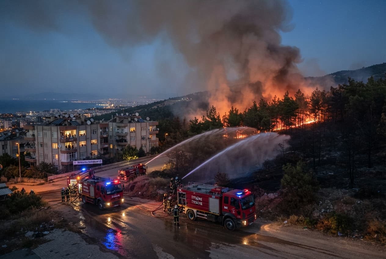 Izmir Wildfire Emergency: Blaze Reaches Residential Edges Hospitalizing Fourteen For Severe Respiratory Distress Izmir Wildfire Emergency: Blaze Reaches Residential Edges Hospitalizing Fourteen For Severe Respiratory Distress