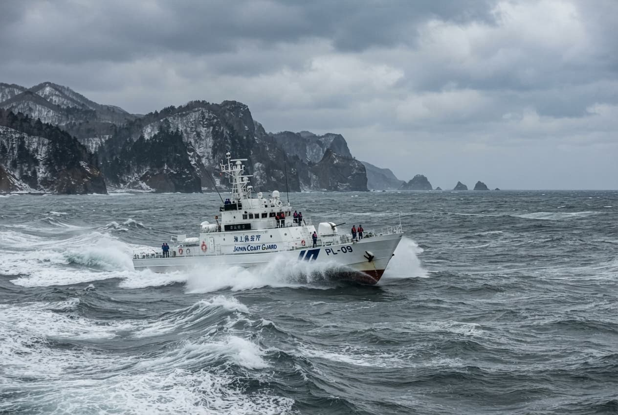 Hokkaido Coast Maritime Accident: Commercial Fishing Boat Capsizes Amid Rough Sea Swells Hokkaido Coast Maritime Accident: Commercial Fishing Boat Capsizes Amid Rough Sea Swells