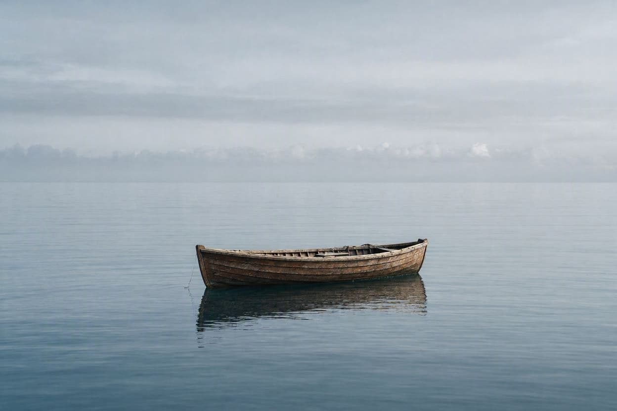 A drifting boat reveals the depth of migrant despair. A drifting boat reveals the depth of migrant despair.