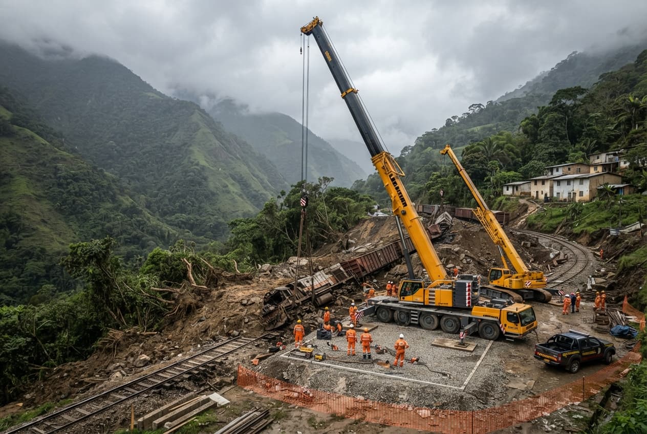 Freight Train Derailment Crushes Maintenance Workers: Railway Corridor Closed After Fatal Operational Disaster Freight Train Derailment Crushes Maintenance Workers: Railway Corridor Closed After Fatal Operational Disaster