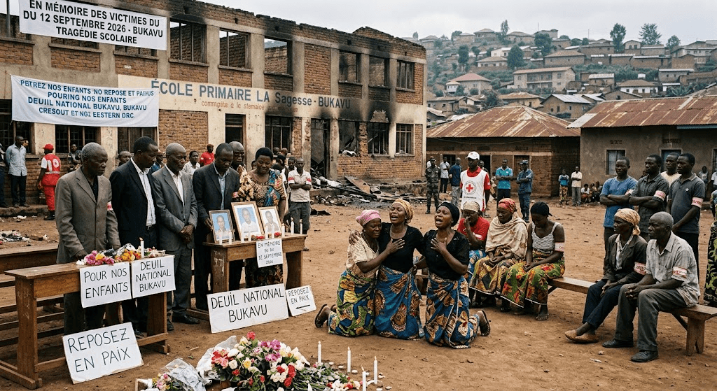 Tragedy in Eastern DRC: School Fire Stampede Claims Lives of At Least 24 Children in Bukavu Tragedy in Eastern DRC: School Fire Stampede Claims Lives of At Least 24 Children in Bukavu