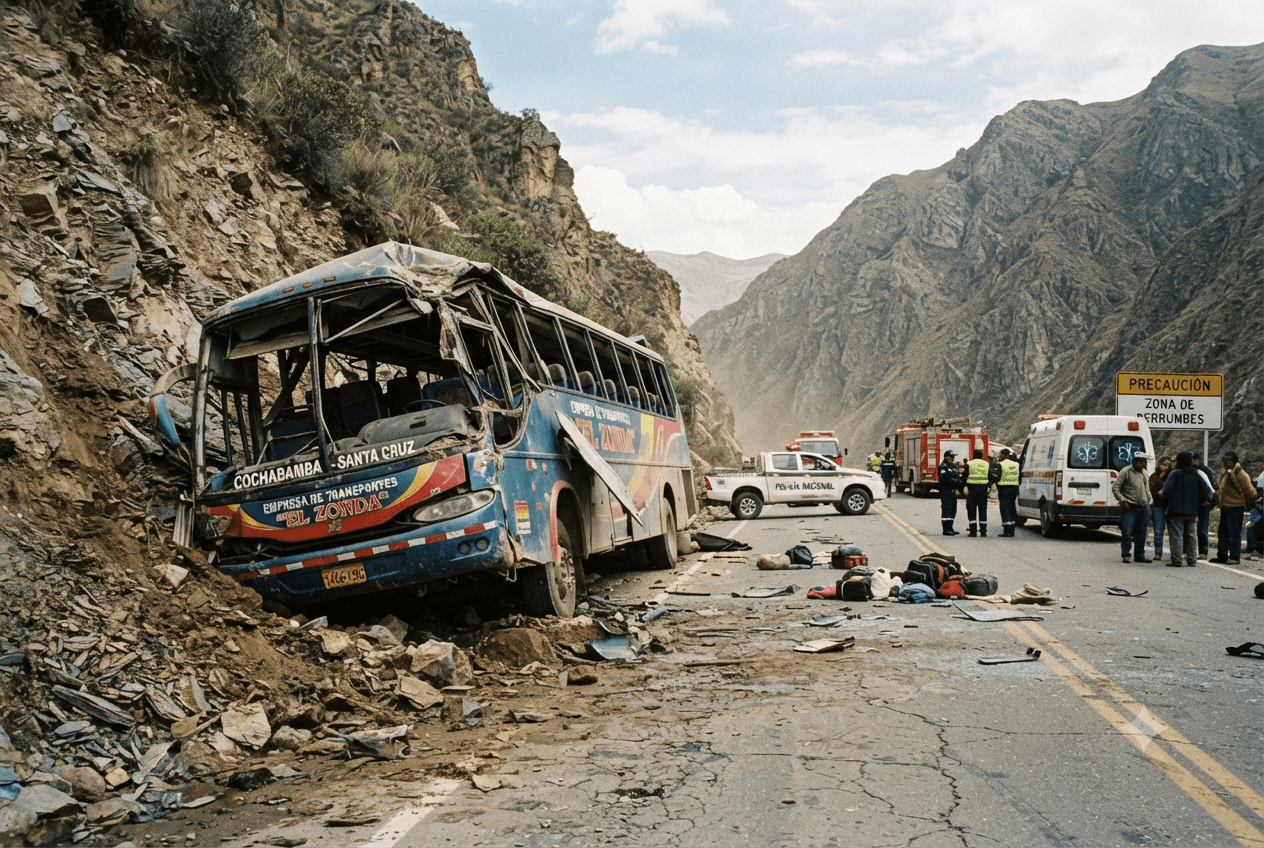 Cochabamba Bus Crash: Head-On Collision Involving Interprovincial Transport Claims Six Lives Today Cochabamba Bus Crash: Head-On Collision Involving Interprovincial Transport Claims Six Lives Today