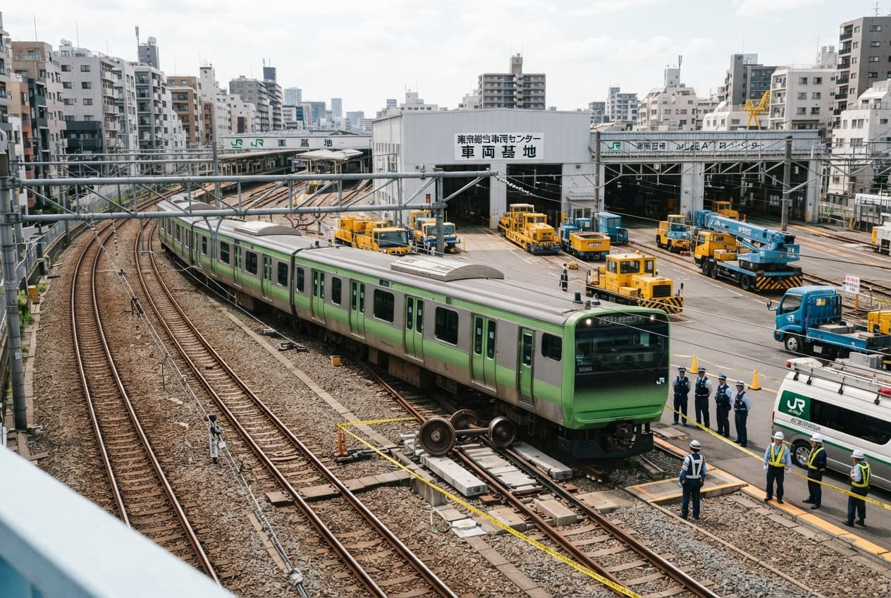 Hiroshima Train Derailment: Low-Speed Mishap Near Rail Depot Leaves Three Passengers Hurt Hiroshima Train Derailment: Low-Speed Mishap Near Rail Depot Leaves Three Passengers Hurt