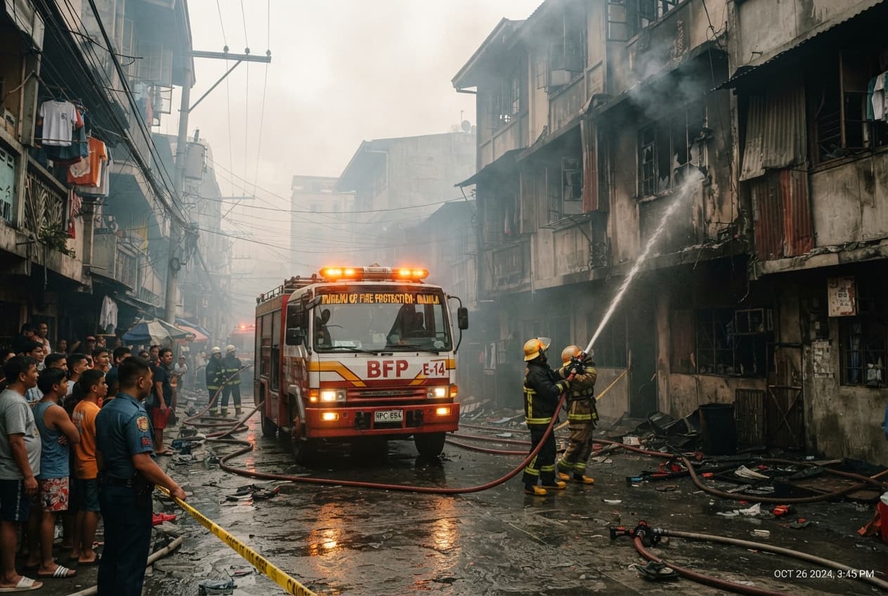 Residential Inferno: Woman Dies Trying to Save Mother During Quezon City Blaze Residential Inferno: Woman Dies Trying to Save Mother During Quezon City Blaze