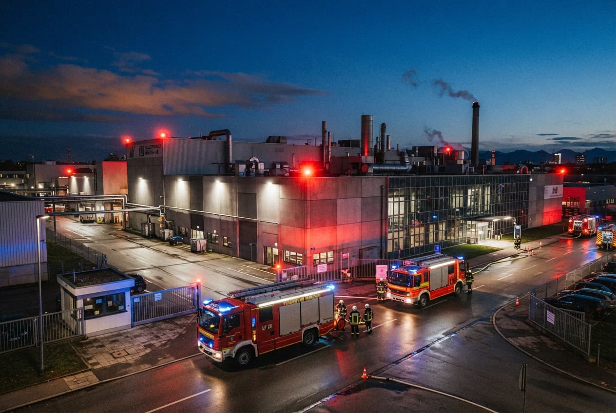 Industrial Boiler Explosion: Catastrophic Blast Shakes Manufacturing Complex Across Munich Suburbs Industrial Boiler Explosion: Catastrophic Blast Shakes Manufacturing Complex Across Munich Suburbs