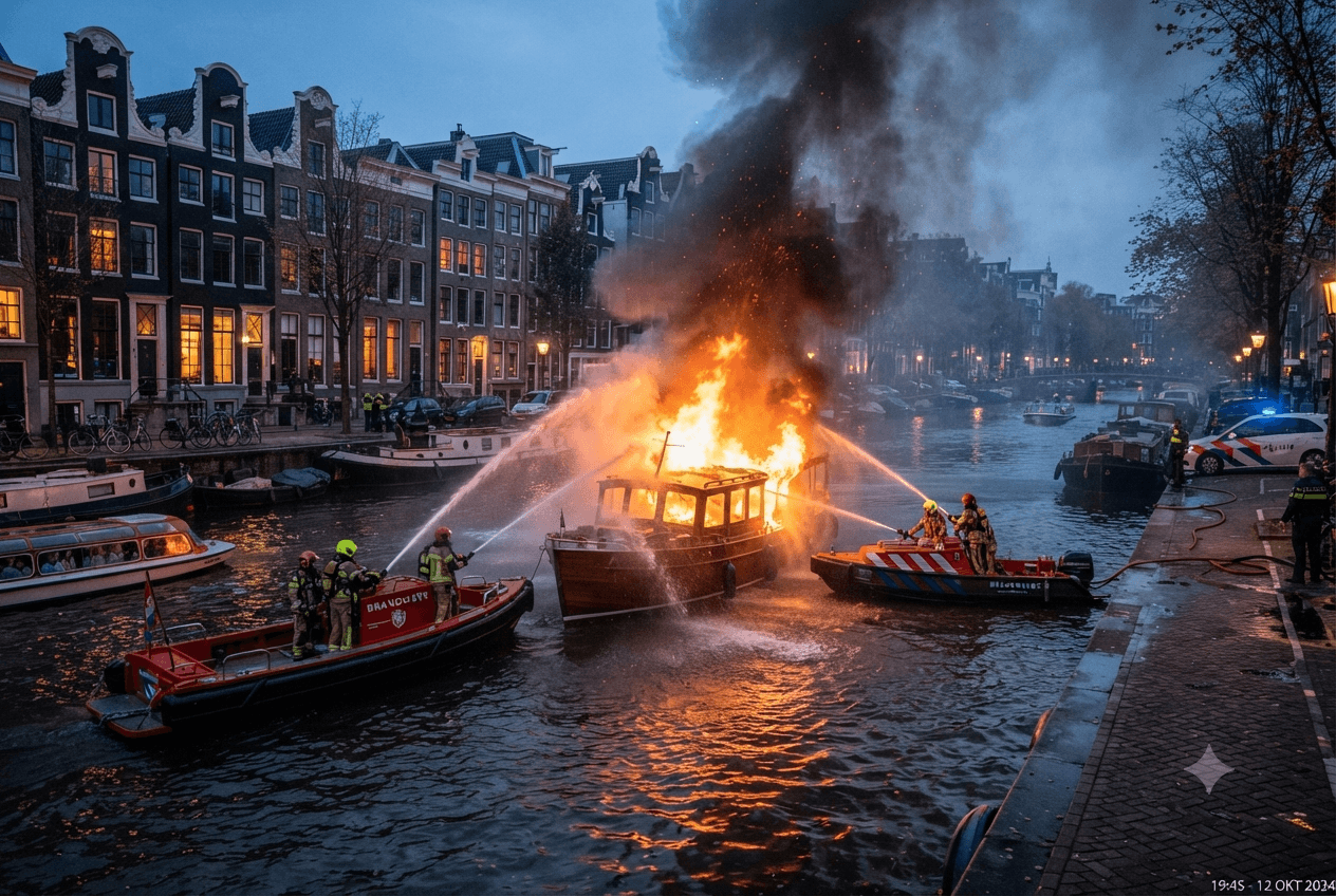Amsterdam Canal Boat Blaze: One Dead and Multiple Burn Casualties in Waterway Accident Amsterdam Canal Boat Blaze: One Dead and Multiple Burn Casualties in Waterway Accident