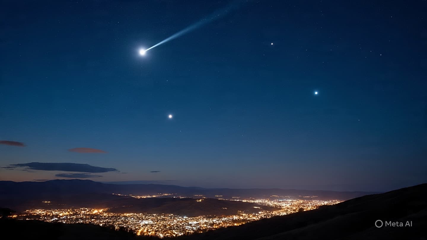 When lights appear in the sky, what questions follow below? When lights appear in the sky, what questions follow below?