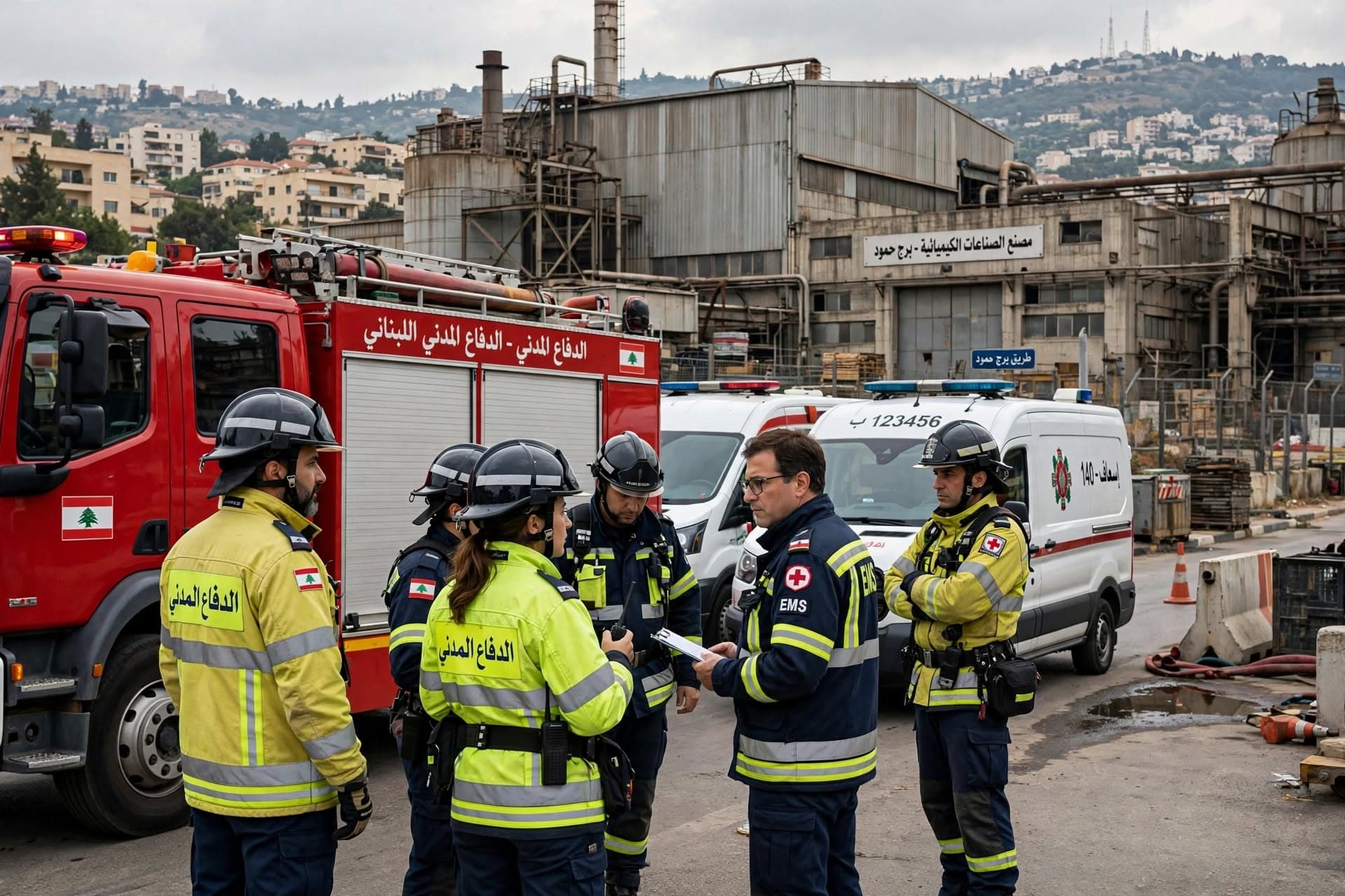 Industrial Safety Crisis: Gas Cylinder Explosion In Beirut Suburb Injures Four Factory Workers Industrial Safety Crisis: Gas Cylinder Explosion In Beirut Suburb Injures Four Factory Workers