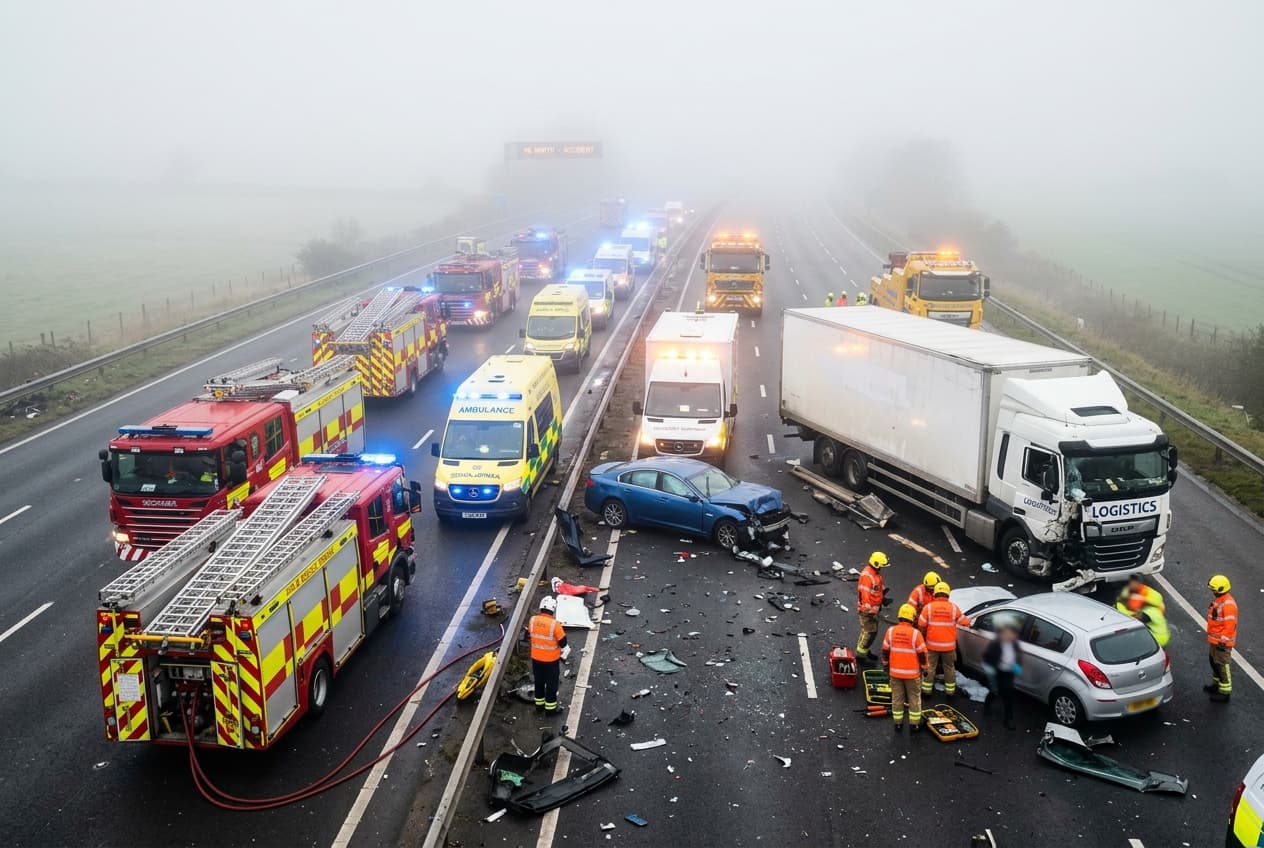 Heavy Fog Triggers Fatal Multi-Car Expressway Pile-Up In Shandong Province, Leaving Two Dead Heavy Fog Triggers Fatal Multi-Car Expressway Pile-Up In Shandong Province, Leaving Two Dead