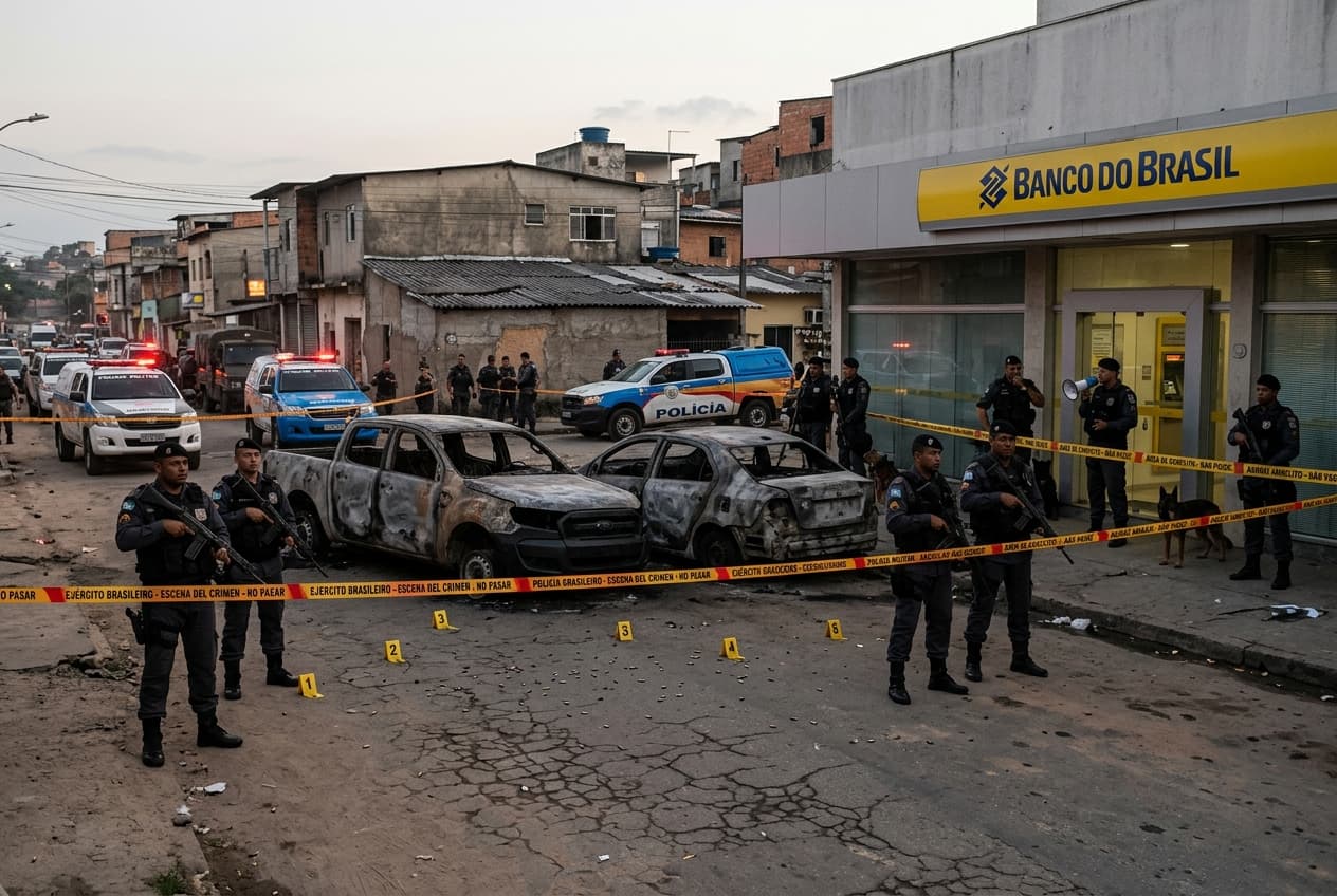 Deadly Heist in Rio de Janeiro: Bank Robbery Turns Hostage Crisis, Three Killed, SWAT Deployed Deadly Heist in Rio de Janeiro: Bank Robbery Turns Hostage Crisis, Three Killed, SWAT Deployed