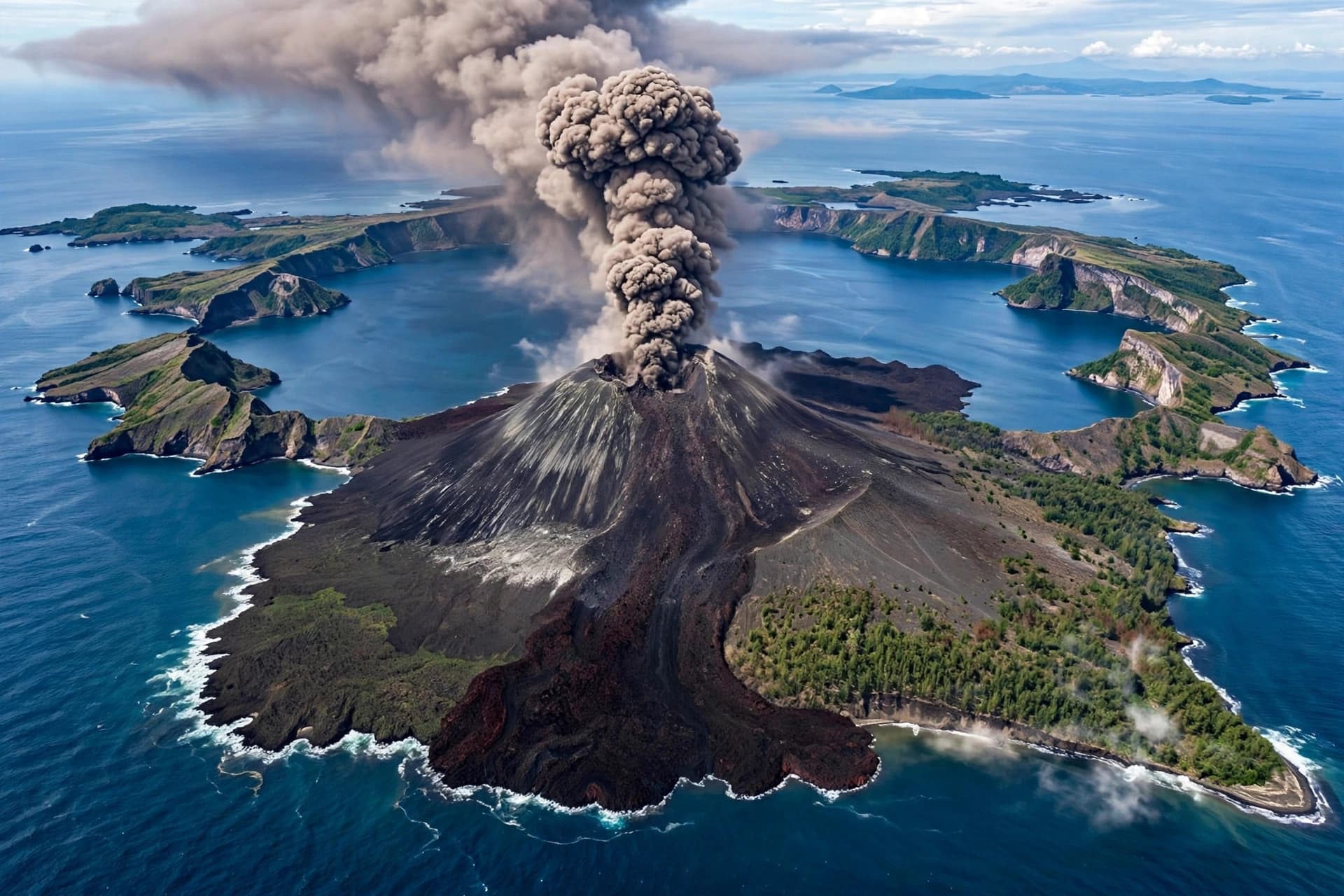 Krakatau Ash Plume Reaches 9,000 Feet, Advisory Issued Krakatau Ash Plume Reaches 9,000 Feet, Advisory Issued