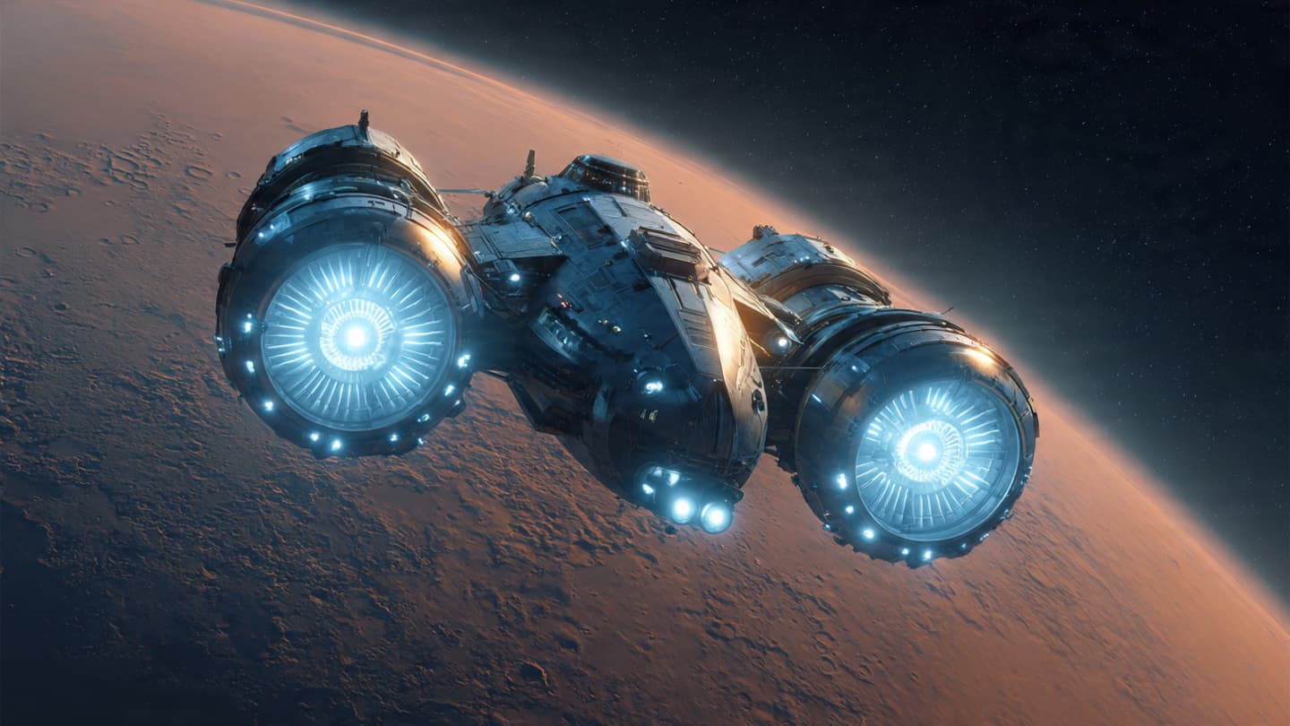 Humanity Looks Toward Mars with Engines Born from Atomic Fire Humanity Looks Toward Mars with Engines Born from Atomic Fire
