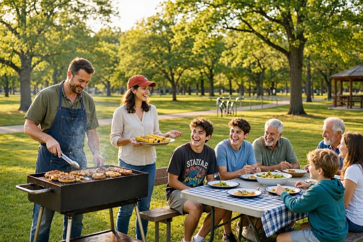 A barbecue that feeds both body and cause. A barbecue that feeds both body and cause.
