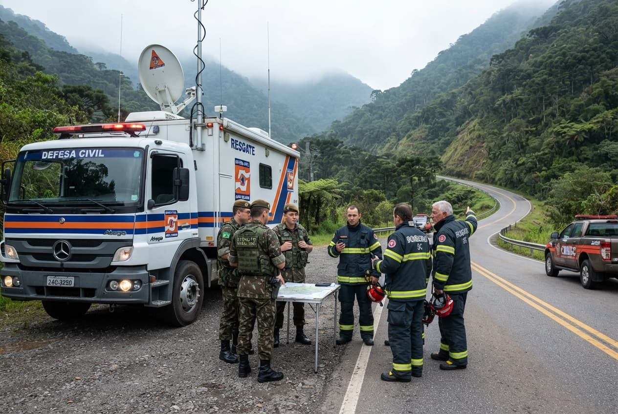 Santa Catarina Helicopter Crash: Mountainous Region Accident Claims Lives of All Five Occupants Aboard Santa Catarina Helicopter Crash: Mountainous Region Accident Claims Lives of All Five Occupants Aboard