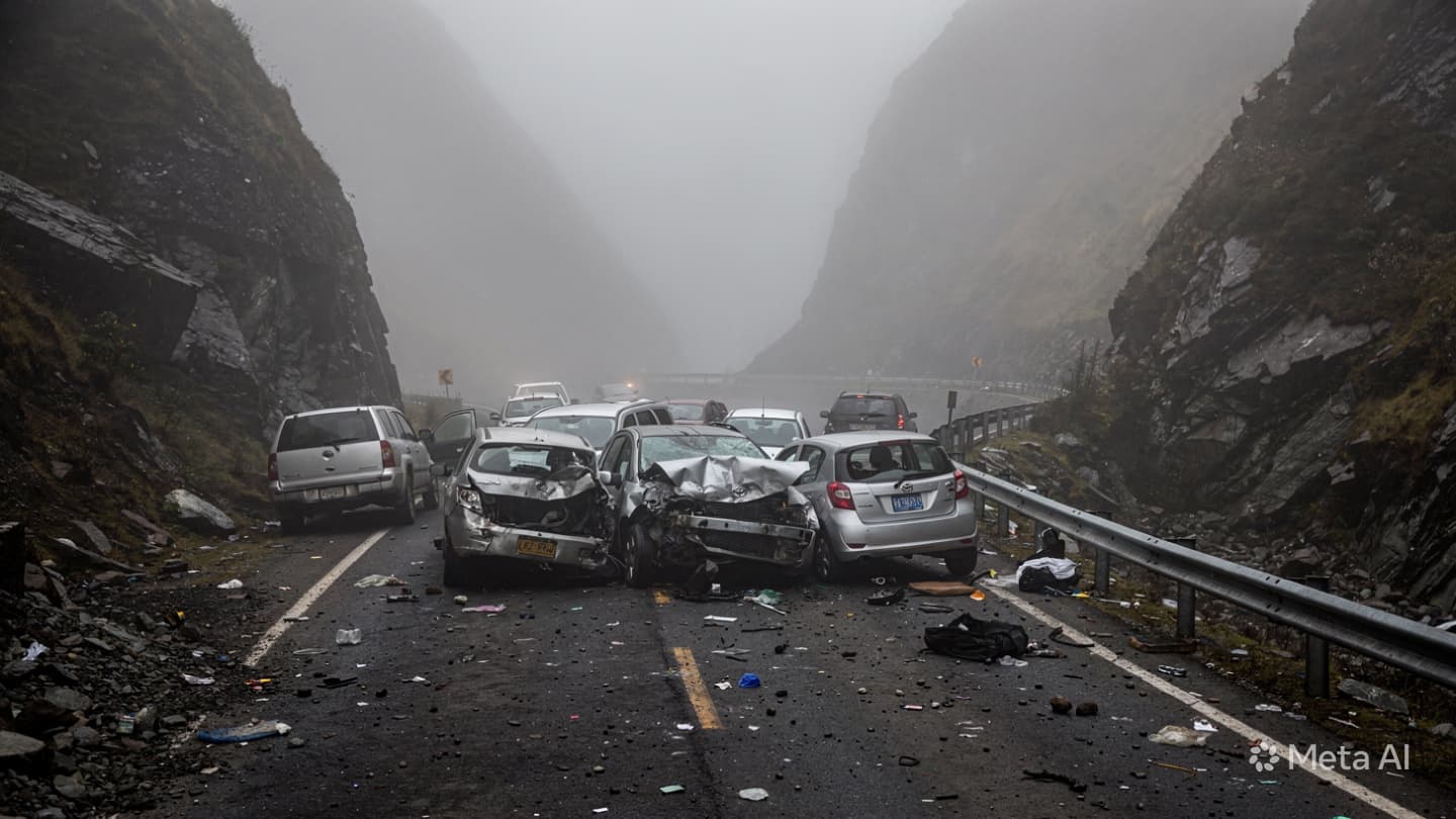 Andes Mountain Disaster: Six Killed Following Massive Multi-Vehicle Pile-up on High Altitude Pass Andes Mountain Disaster: Six Killed Following Massive Multi-Vehicle Pile-up on High Altitude Pass