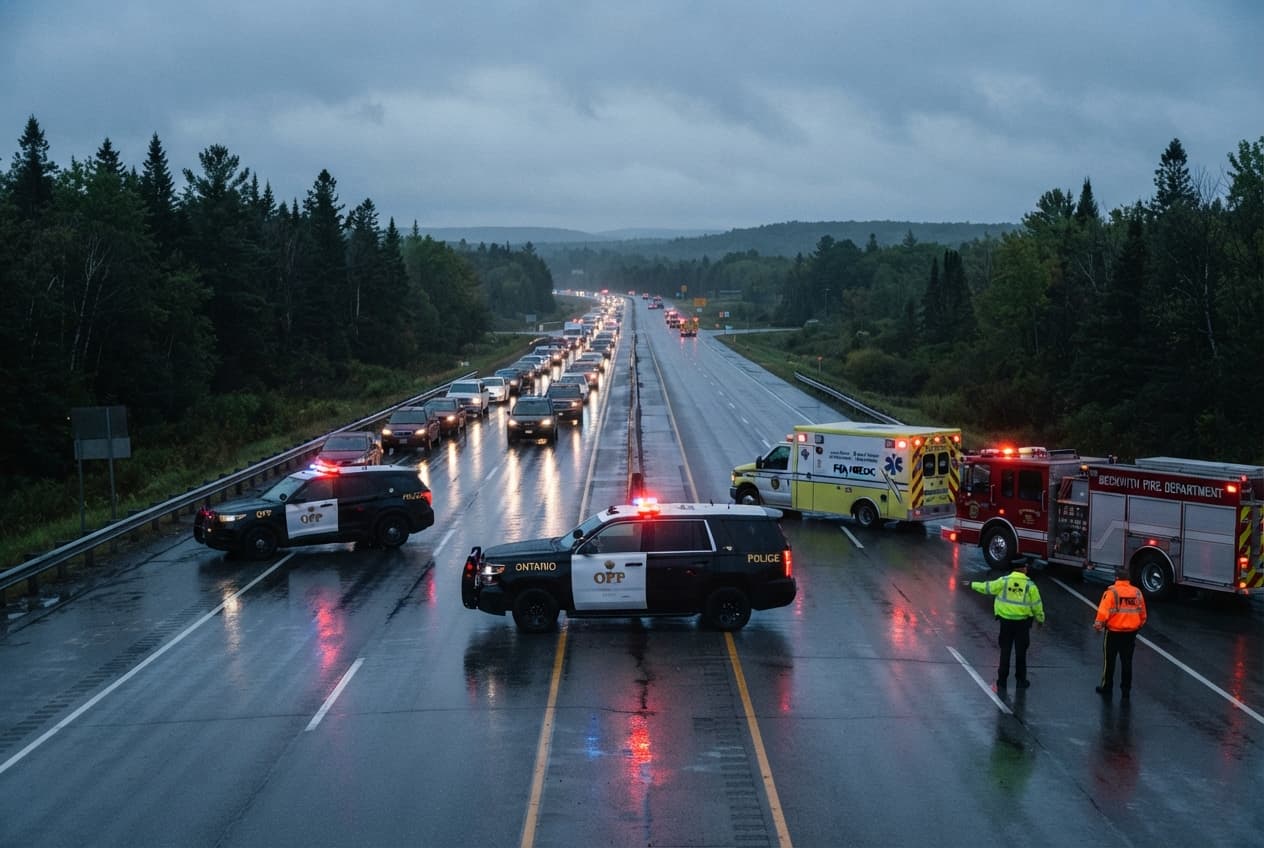 Eastern Ontario Tragedy: Severe Multi-Vehicle Highway Accident Results In Three Deaths Eastern Ontario Tragedy: Severe Multi-Vehicle Highway Accident Results In Three Deaths