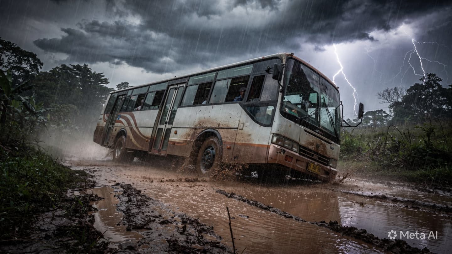 West Java Bus Crash: Passenger Dies After Vehicle Skids Off Road During Heavy Rain West Java Bus Crash: Passenger Dies After Vehicle Skids Off Road During Heavy Rain