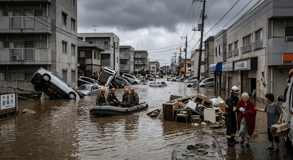 Torrential Tragedy: At Least 13 Dead, 1 Missing as Heavy Rains Pummel Japan's Chiba Torrential Tragedy: At Least 13 Dead, 1 Missing as Heavy Rains Pummel Japan's Chiba