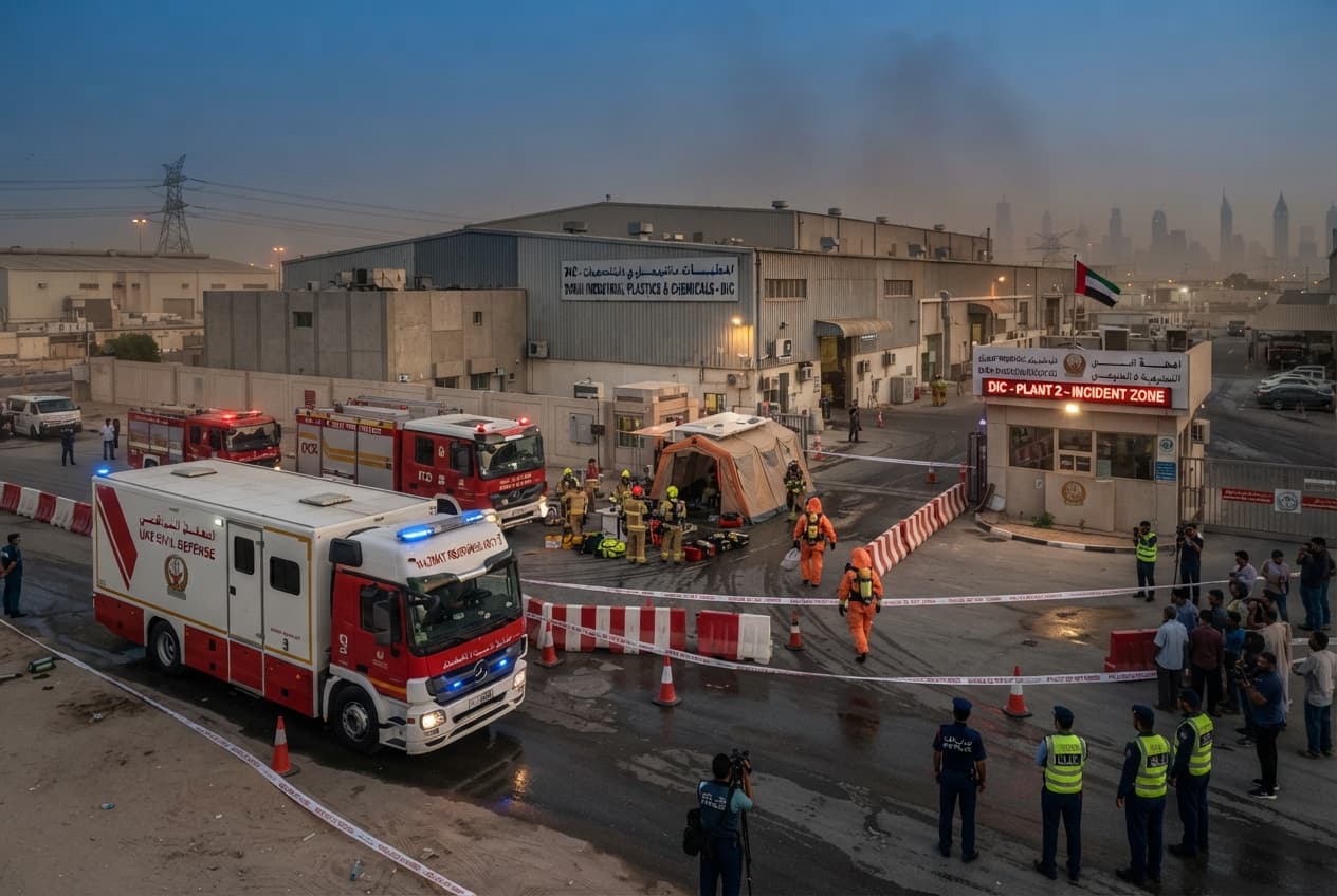 Industrial Complex Disaster: Boiler Explosion Rocks Dubai Facility and Triggers Massive Emergency Response Industrial Complex Disaster: Boiler Explosion Rocks Dubai Facility and Triggers Massive Emergency Response
