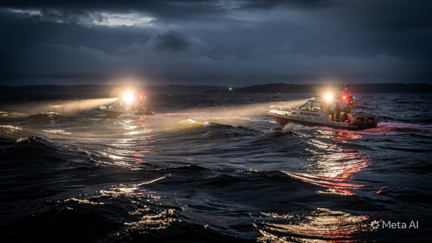 Lake Rescue Operation: Sudden Squall Capsizes Tourist Vessel Leaving Multiple Passengers Missing Near Shore Lake Rescue Operation: Sudden Squall Capsizes Tourist Vessel Leaving Multiple Passengers Missing Near Shore