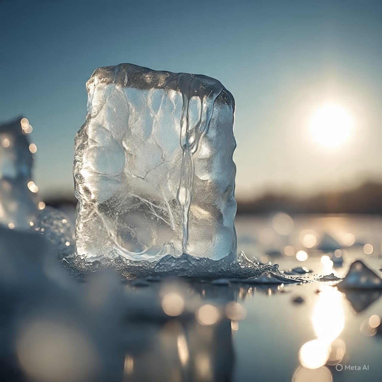 Where Ice Meets Ocean, a Giant Fades to Blue Mist Where Ice Meets Ocean, a Giant Fades to Blue Mist