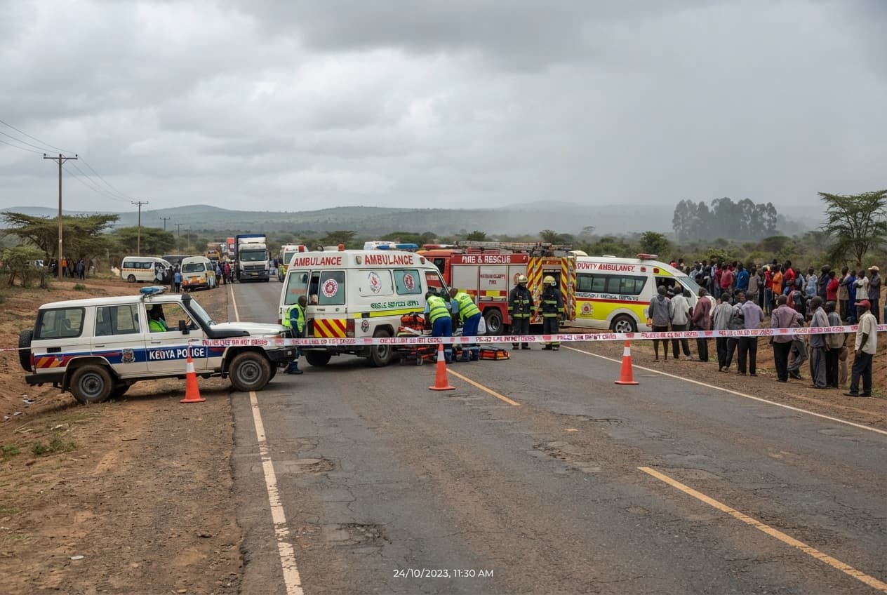 Rural Highway Collision: Head-On Crash Between Two Commuter Vans Leaves Eight Dead Instantly Rural Highway Collision: Head-On Crash Between Two Commuter Vans Leaves Eight Dead Instantly