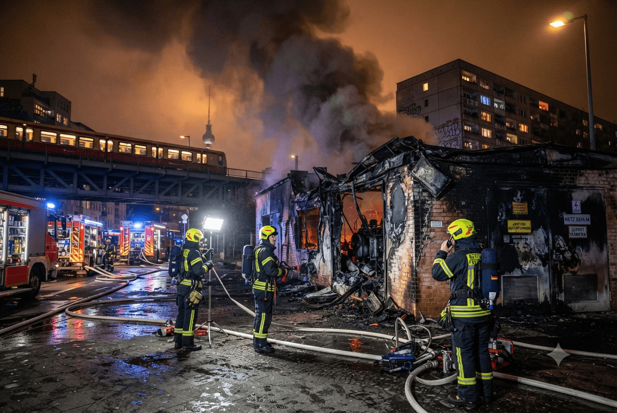Grid Collapse Risk: Berlin Faces Statewide Power Outages After Major Substation Fire Grid Collapse Risk: Berlin Faces Statewide Power Outages After Major Substation Fire