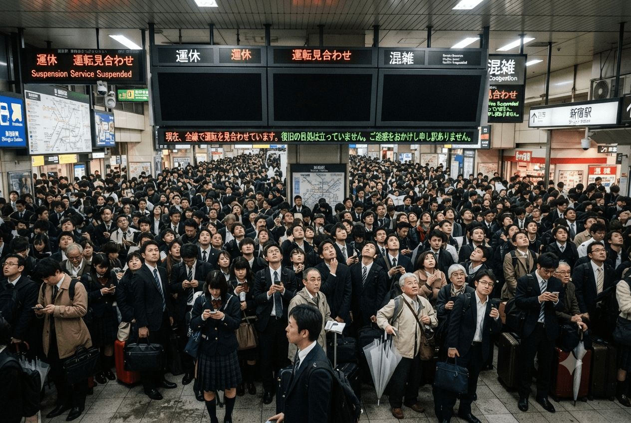 Rail Network Chaos: Tokyo Commuter Lines Paralyzed by Severe Signal System Meltdown Rail Network Chaos: Tokyo Commuter Lines Paralyzed by Severe Signal System Meltdown