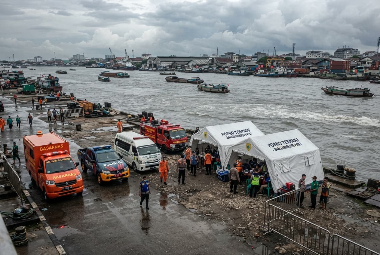 Maritime Recovery Operations: Forensic Experts Process Remains After Fatal Sinking Off Java Sea Waters Maritime Recovery Operations: Forensic Experts Process Remains After Fatal Sinking Off Java Sea Waters
