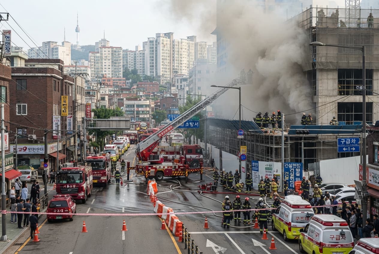 Subway Construction Blast: Seoul Experiences Sudden Gas Leak And Structural Collapse Involving Multiple Casualties Subway Construction Blast: Seoul Experiences Sudden Gas Leak And Structural Collapse Involving Multiple Casualties