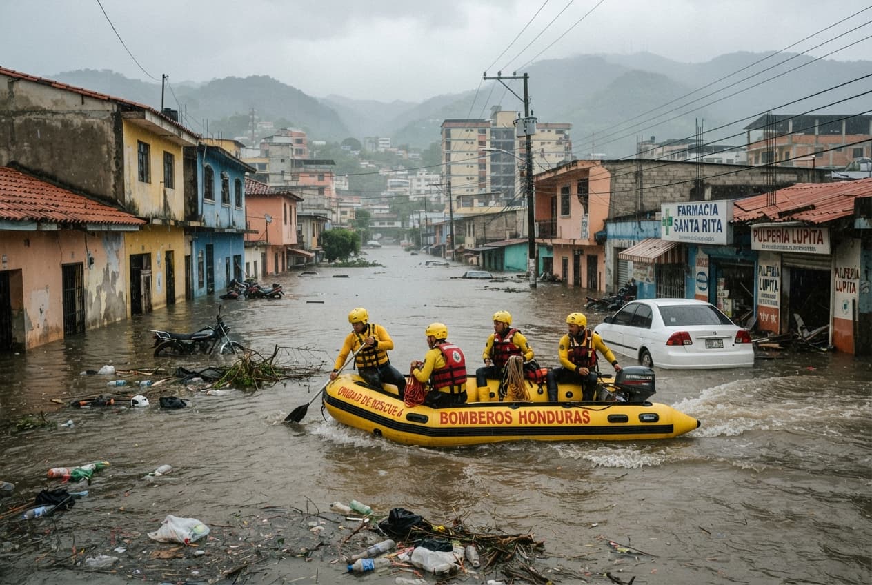 San Pedro Sula Flooding: Tropical Depression Rains Cause Flash Floods, Claiming Two Lives In Honduras San Pedro Sula Flooding: Tropical Depression Rains Cause Flash Floods, Claiming Two Lives In Honduras