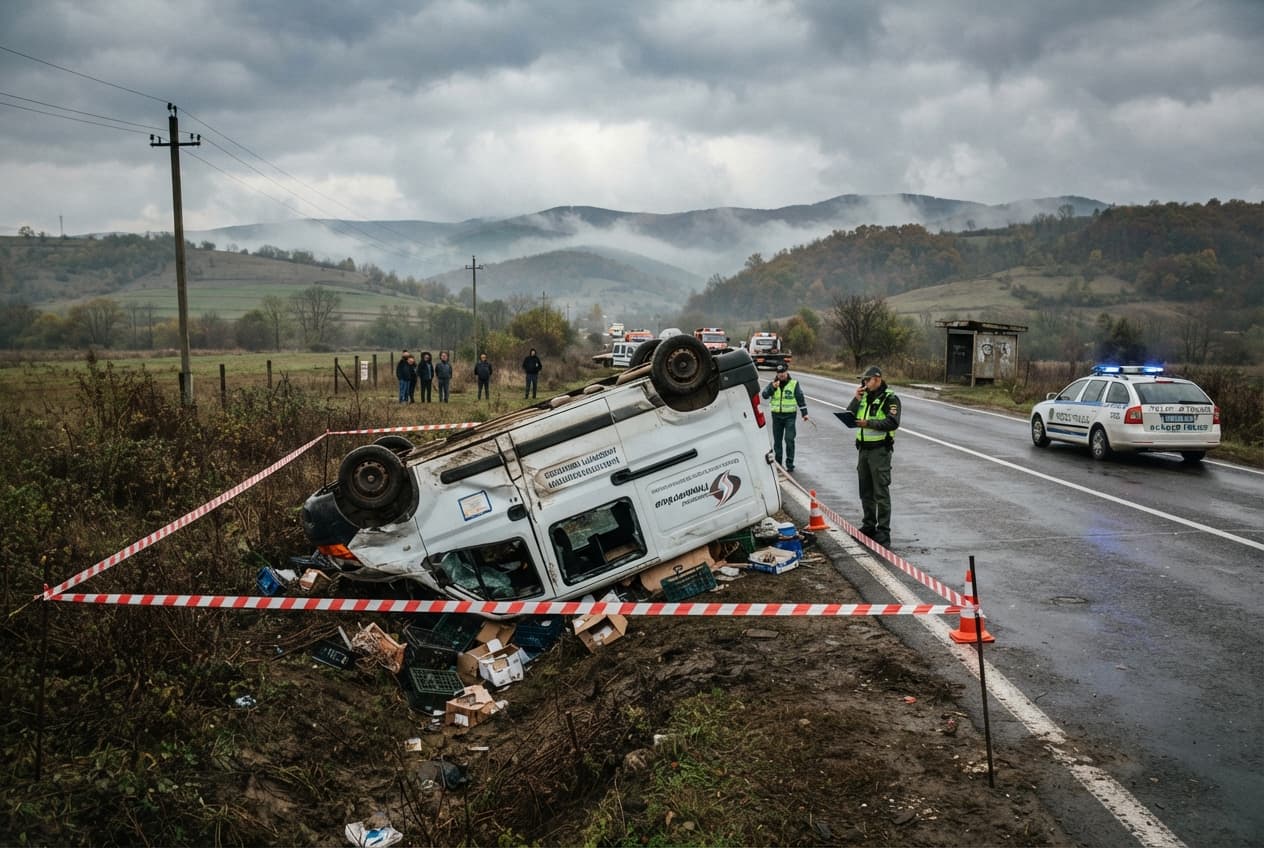 Transport Van Rollover Tragedies: Eastern European Border Route Crash Leaves Five Migrants Dead Transport Van Rollover Tragedies: Eastern European Border Route Crash Leaves Five Migrants Dead
