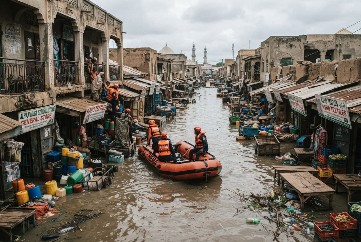 Flash Flood Disaster: Raging Waters Sweep Through Urban Market Area, Leaving Fourteen Dead Flash Flood Disaster: Raging Waters Sweep Through Urban Market Area, Leaving Fourteen Dead