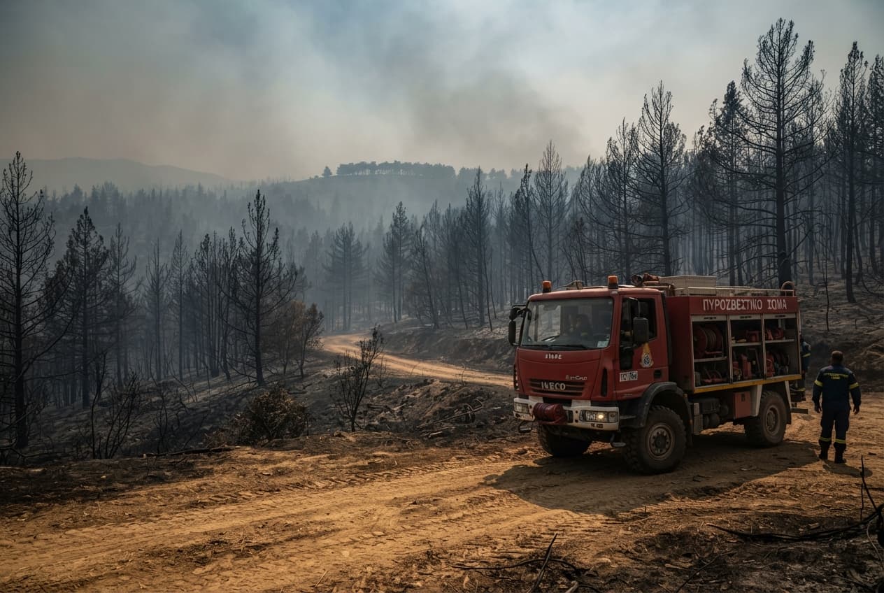 Forest Firefighter Fatality: Rescuer Succumbs To Severe Burns Sustained During Wildfire Suppression Outside Patras Forest Firefighter Fatality: Rescuer Succumbs To Severe Burns Sustained During Wildfire Suppression Outside Patras