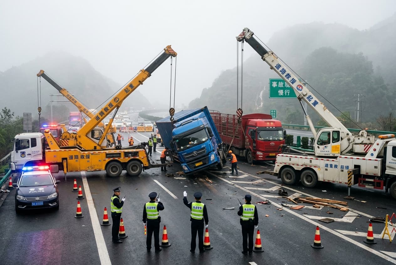 Seven Killed in Henan Expressway Mass Pileup: Heavy Fog Causes Chain-Reaction Collisions Seven Killed in Henan Expressway Mass Pileup: Heavy Fog Causes Chain-Reaction Collisions