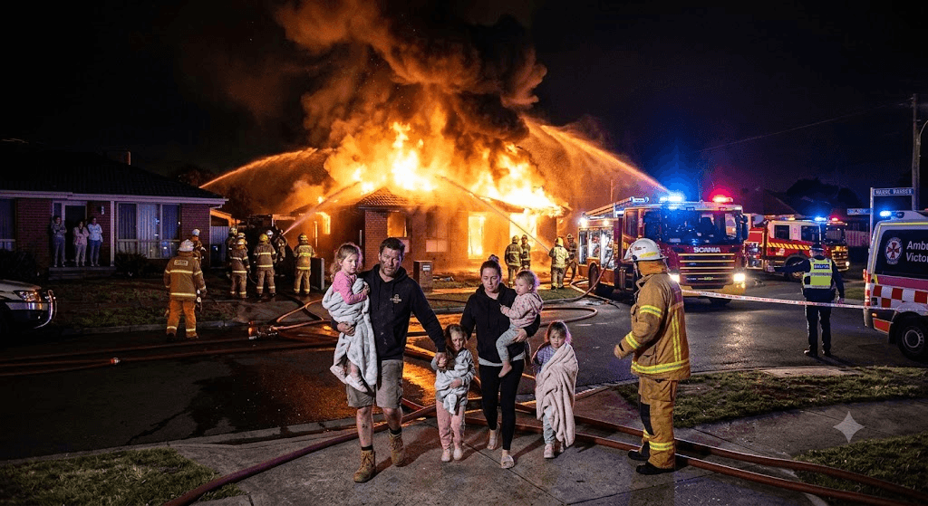 Narre Warren Inferno: Heroic Neighbor Saves Family of Four from Fast-Moving House Fire Narre Warren Inferno: Heroic Neighbor Saves Family of Four from Fast-Moving House Fire