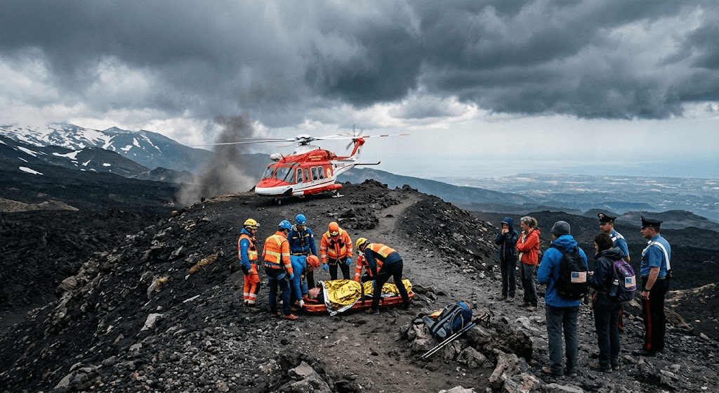 Tragedy on Mount Etna: American Tourist Killed by Lightning Strike During Hike Tragedy on Mount Etna: American Tourist Killed by Lightning Strike During Hike