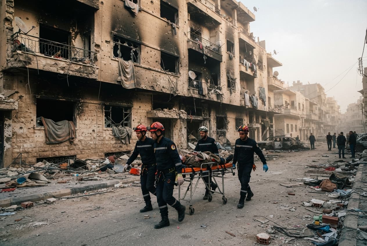 Residential Gas Explosion: Blast And Fire In Homs District Leaves Two Dead And Seven Injured Residential Gas Explosion: Blast And Fire In Homs District Leaves Two Dead And Seven Injured