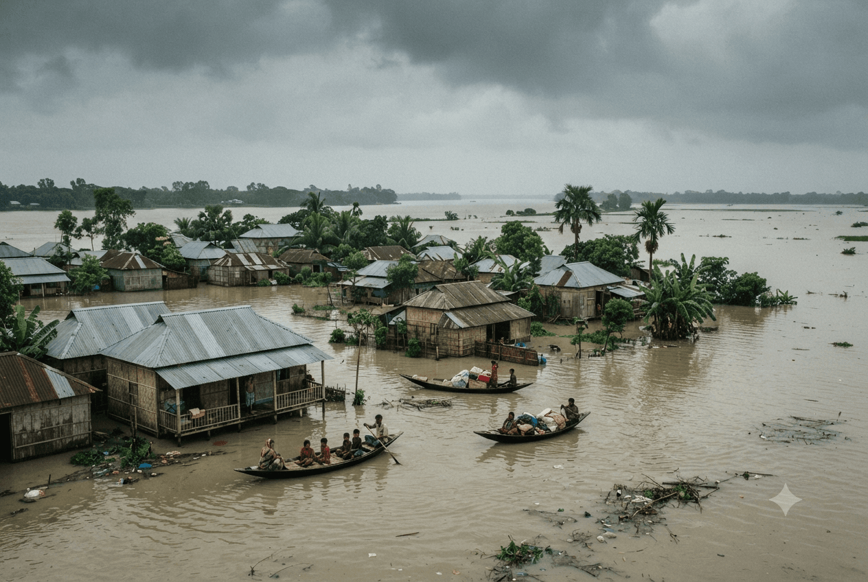 Monsoon Disaster: Severe Floods and Landslides Impact Over One Million People Across Bangladesh Monsoon Disaster: Severe Floods and Landslides Impact Over One Million People Across Bangladesh