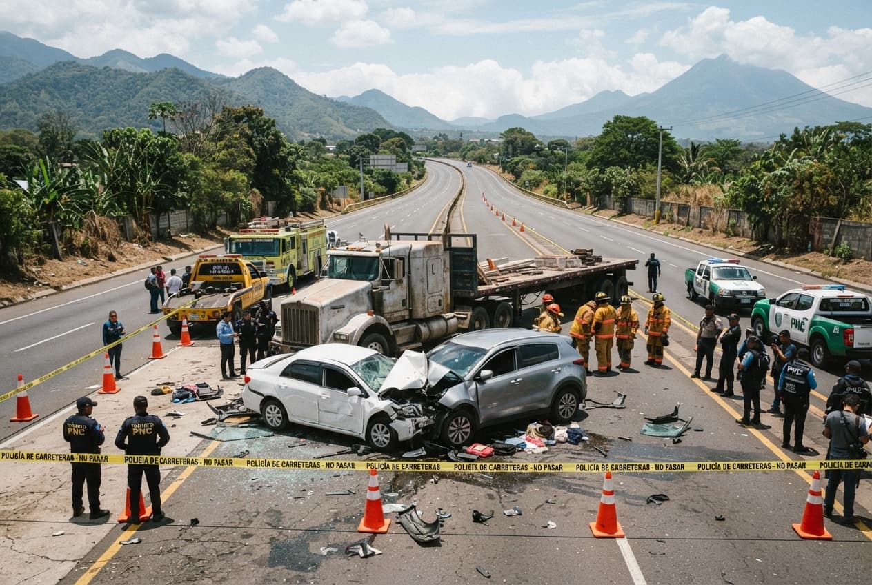 Highway Pileup Disaster: Four Killed Following Horrific Multi-Car Collision on Inter-American Route Highway Pileup Disaster: Four Killed Following Horrific Multi-Car Collision on Inter-American Route