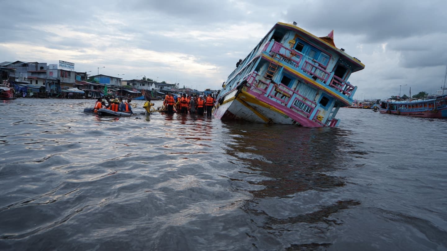 The Mahakam River Suddenly Filled with Rescue Efforts The Mahakam River Suddenly Filled with Rescue Efforts