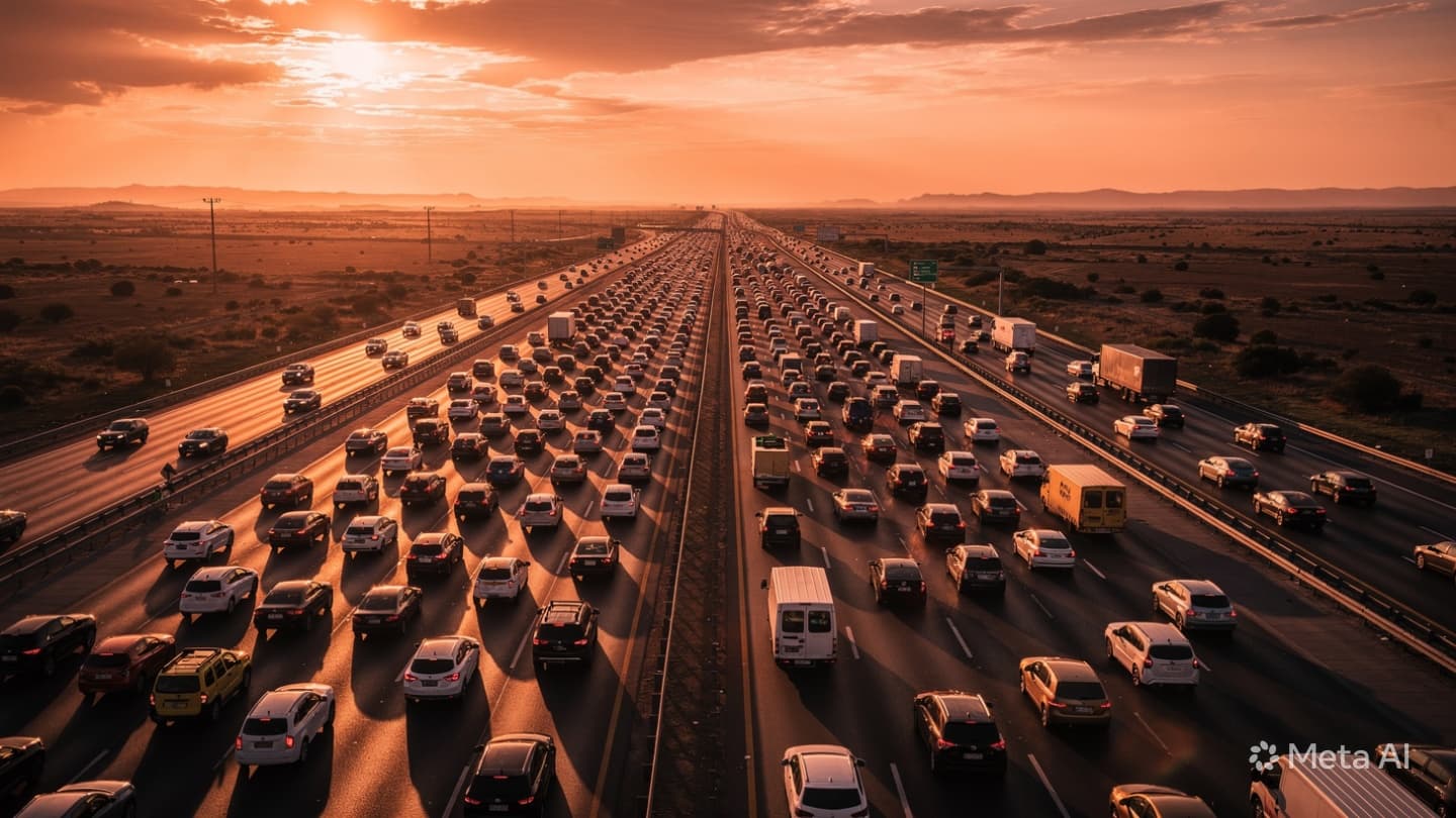 Where Speed Meets the Stalled Horizon: Reflections on a Highway’s Quiet Pause Where Speed Meets the Stalled Horizon: Reflections on a Highway’s Quiet Pause