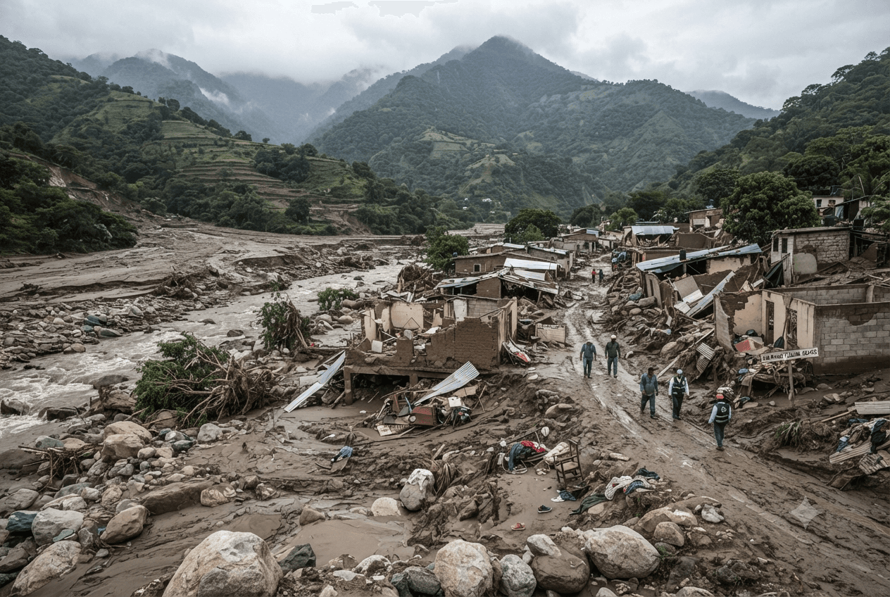Mountainous Oaxaca Tragedy: Heavy Rains Trigger Deadly Flash Floods Leaving Five Residents Dead Today Mountainous Oaxaca Tragedy: Heavy Rains Trigger Deadly Flash Floods Leaving Five Residents Dead Today