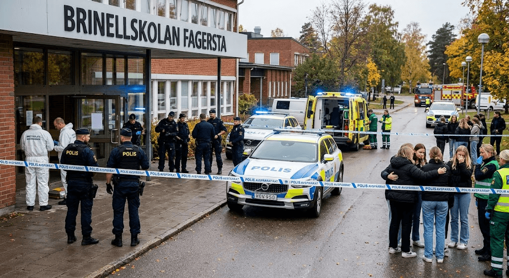 Horror in Sweden: Sword-Wielding Attacker Kills 1, Injures 3 at Fagersta High School Horror in Sweden: Sword-Wielding Attacker Kills 1, Injures 3 at Fagersta High School